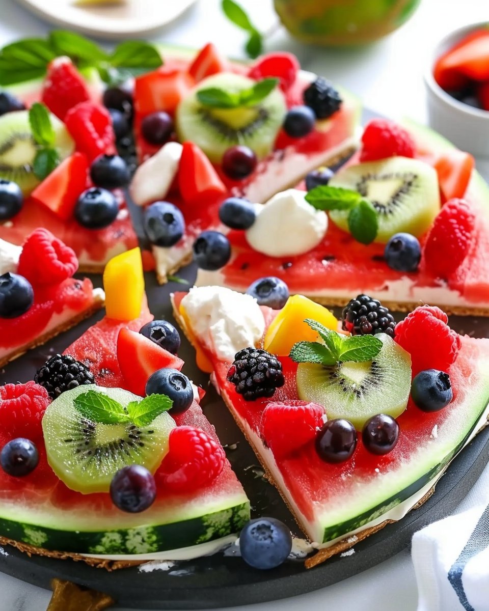 Watermelon Fruit Pizza