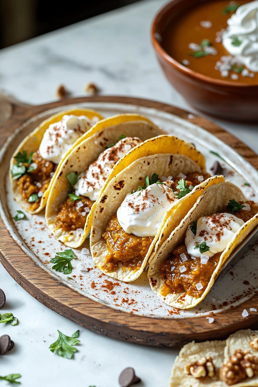 Pumpkin Pie Tacos