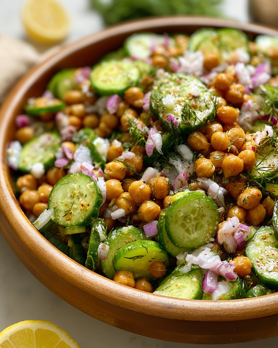 Chickpea Cucumber Salad