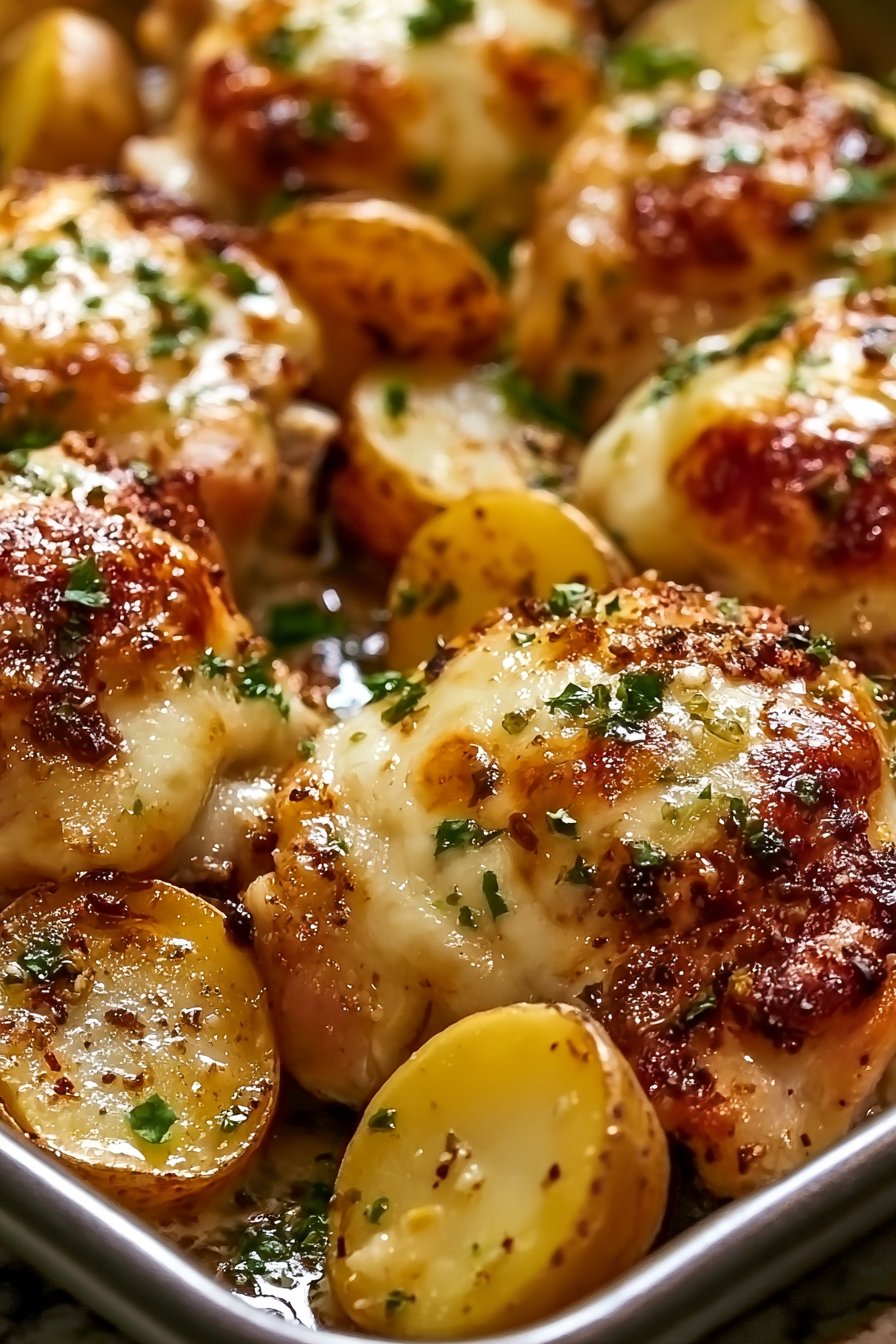 Chicken with Garlic Parsley Potatoes 1 Garlic Parsley Chicken and Potatoes