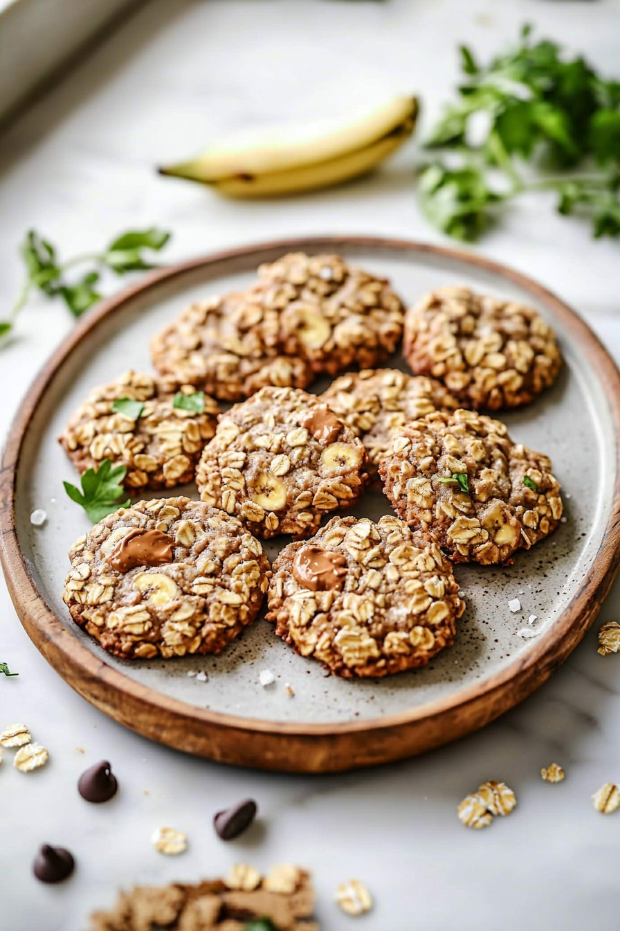 Healthy Banana Oatmeal Cookies