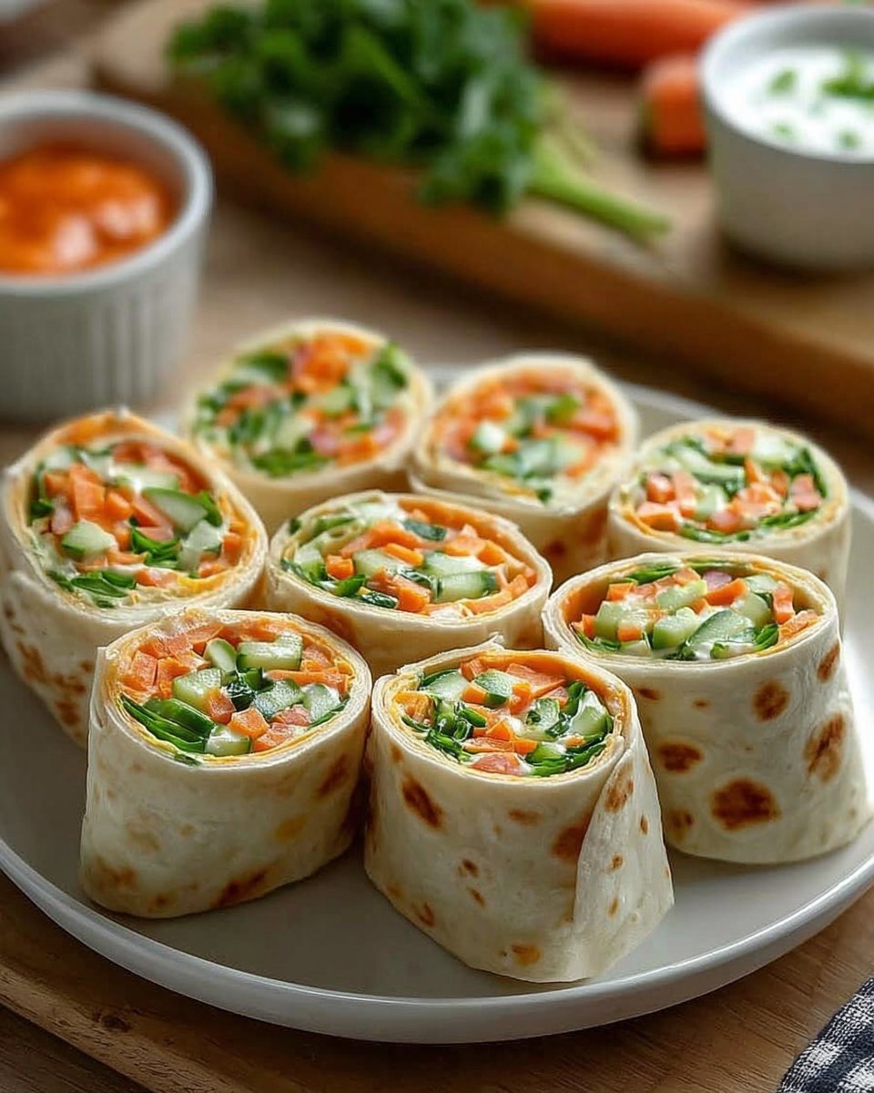 Vegetable Tortilla Roll Ups
