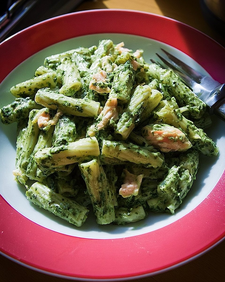 Spinat-Lachs-Pasta