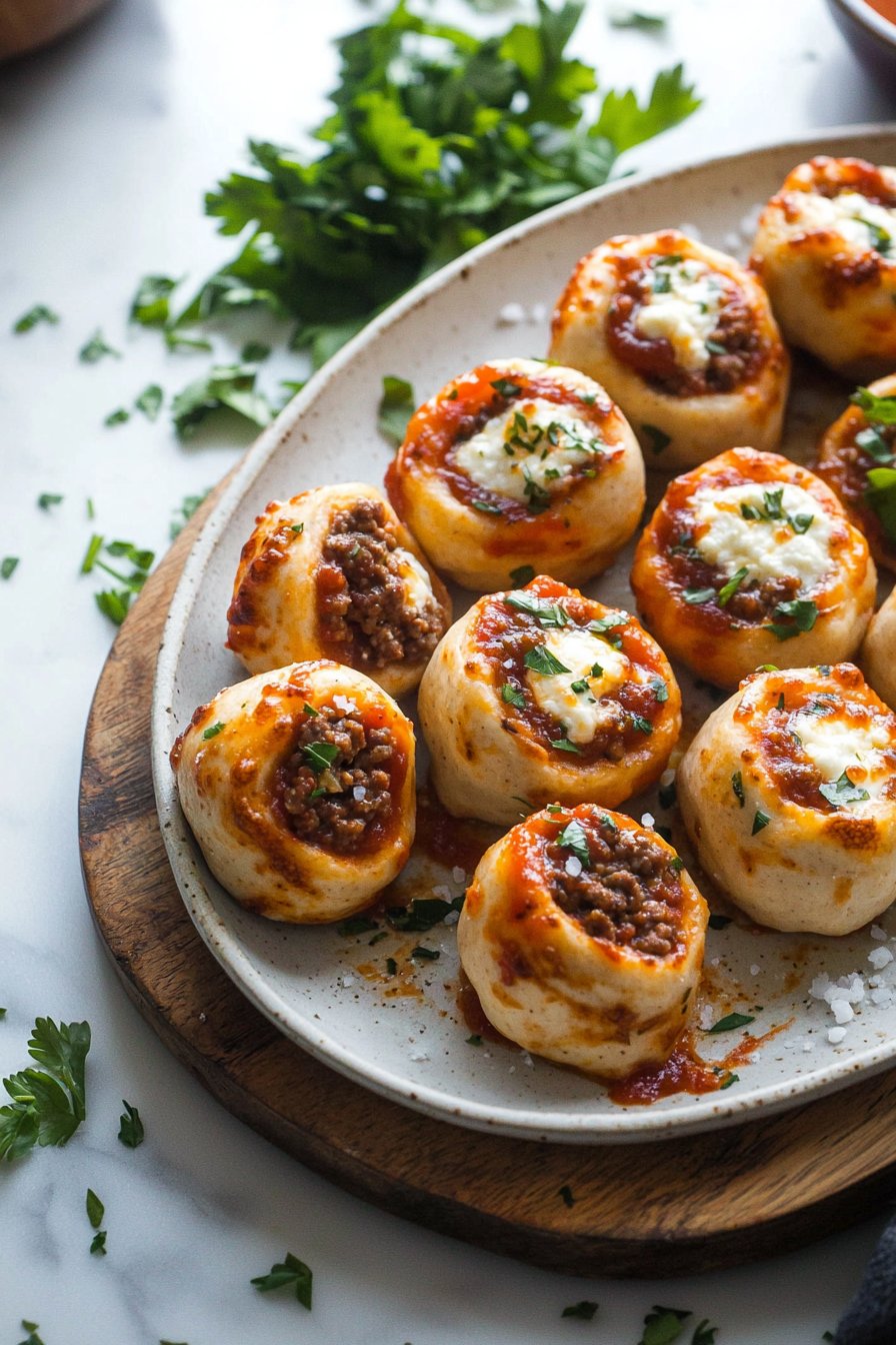 High-Protein Beef Pizza Rolls