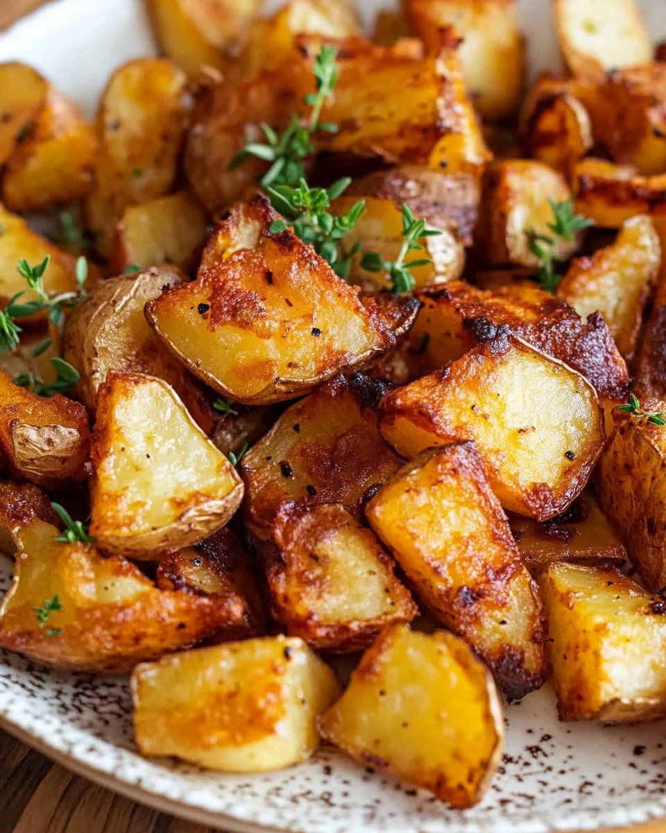 Fried potatoes from the hot air fryer