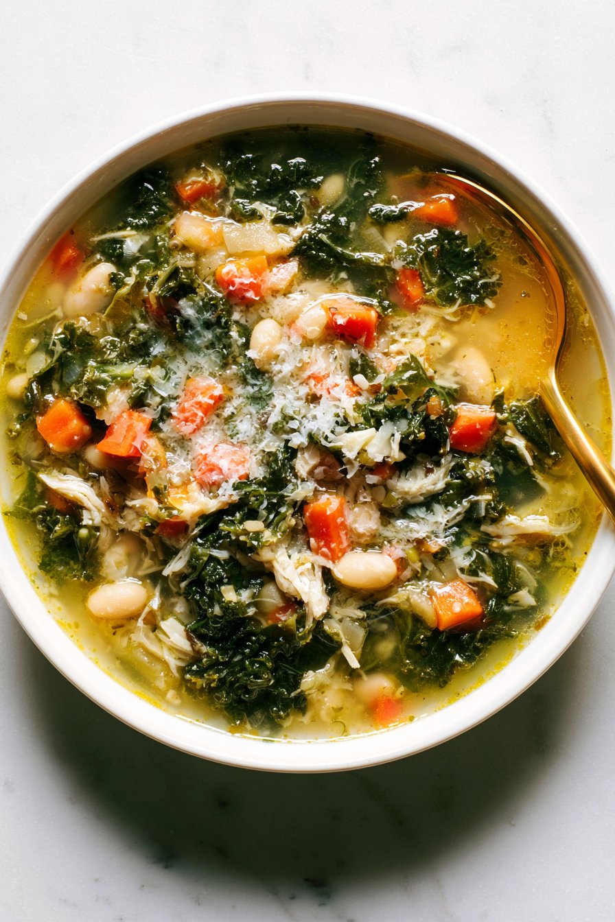 Lemon Rosemary Chicken Soup