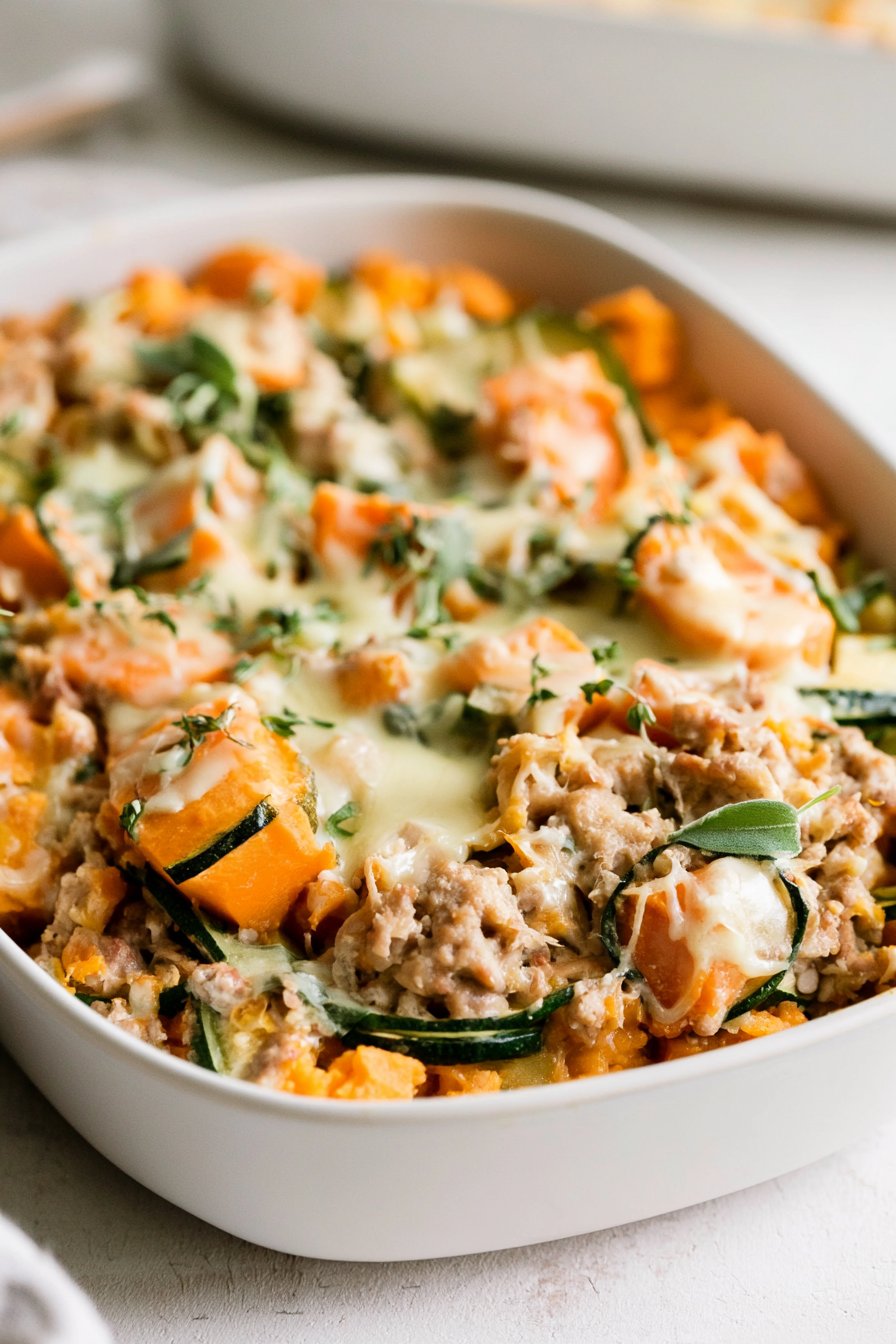 Ground Turkey Sweet Potato Bake