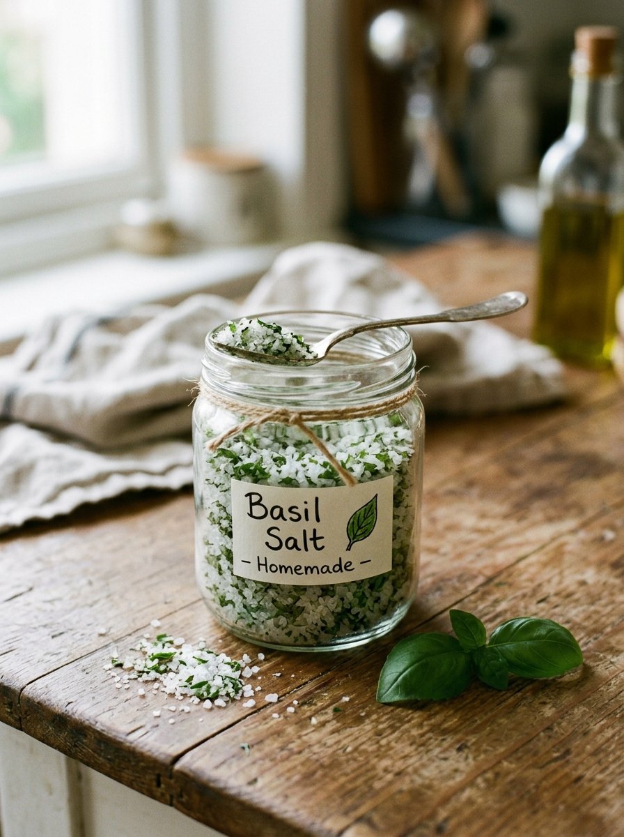Homemade Basil Salt