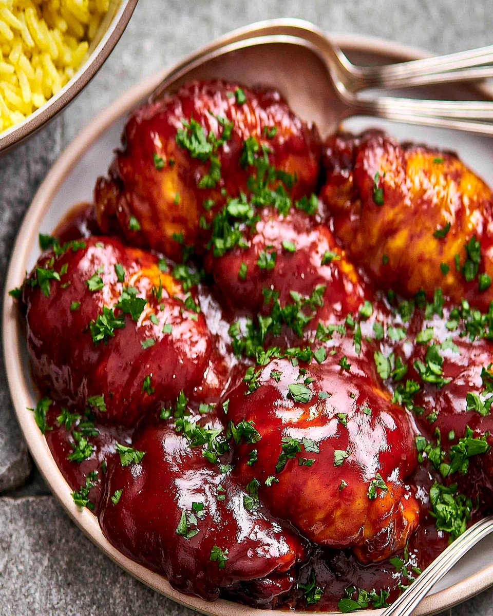 Crockpot BBQ Chicken Thighs