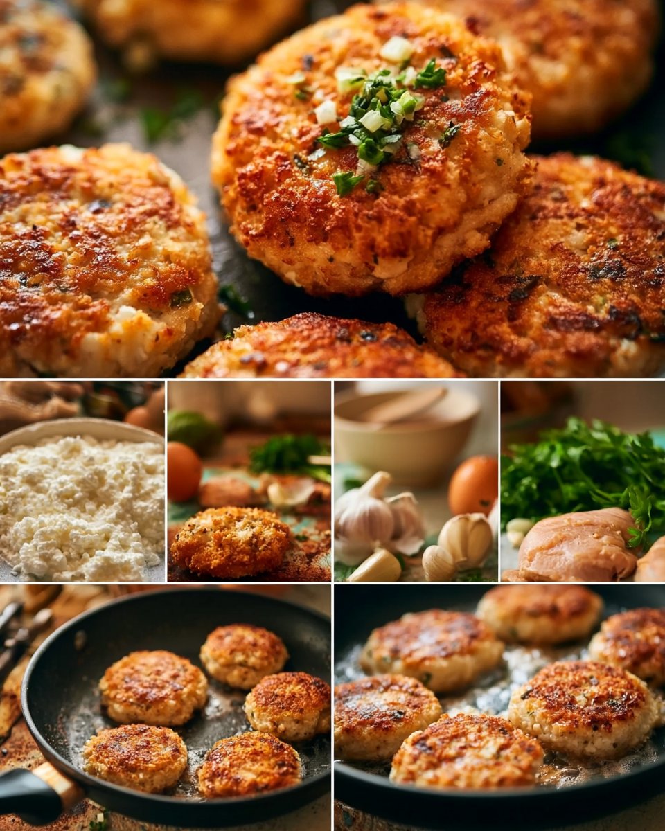 Creamy Cottage Cheese Chicken Patties