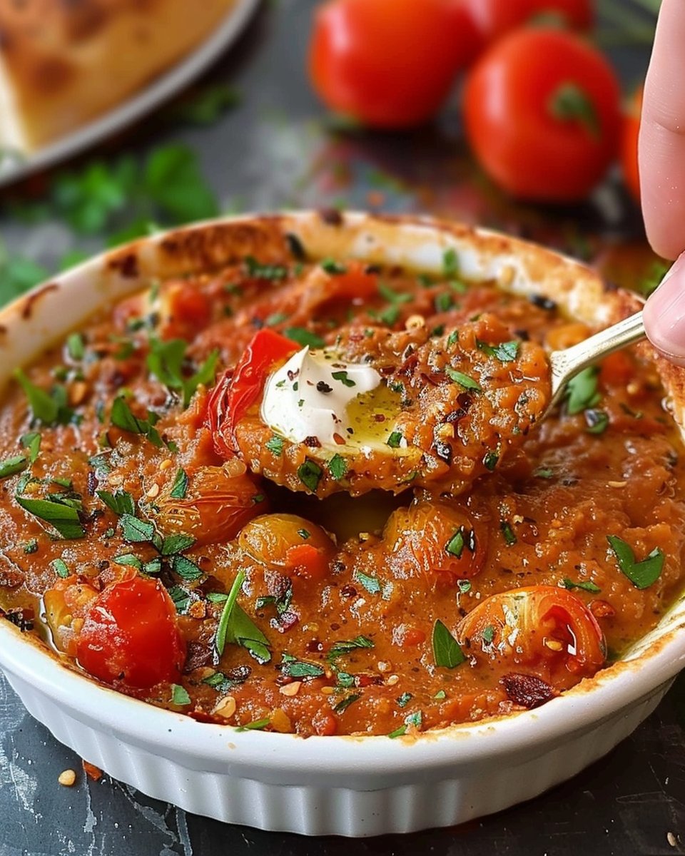 Roasted Cherry Tomato And Creamy Bean Dip
