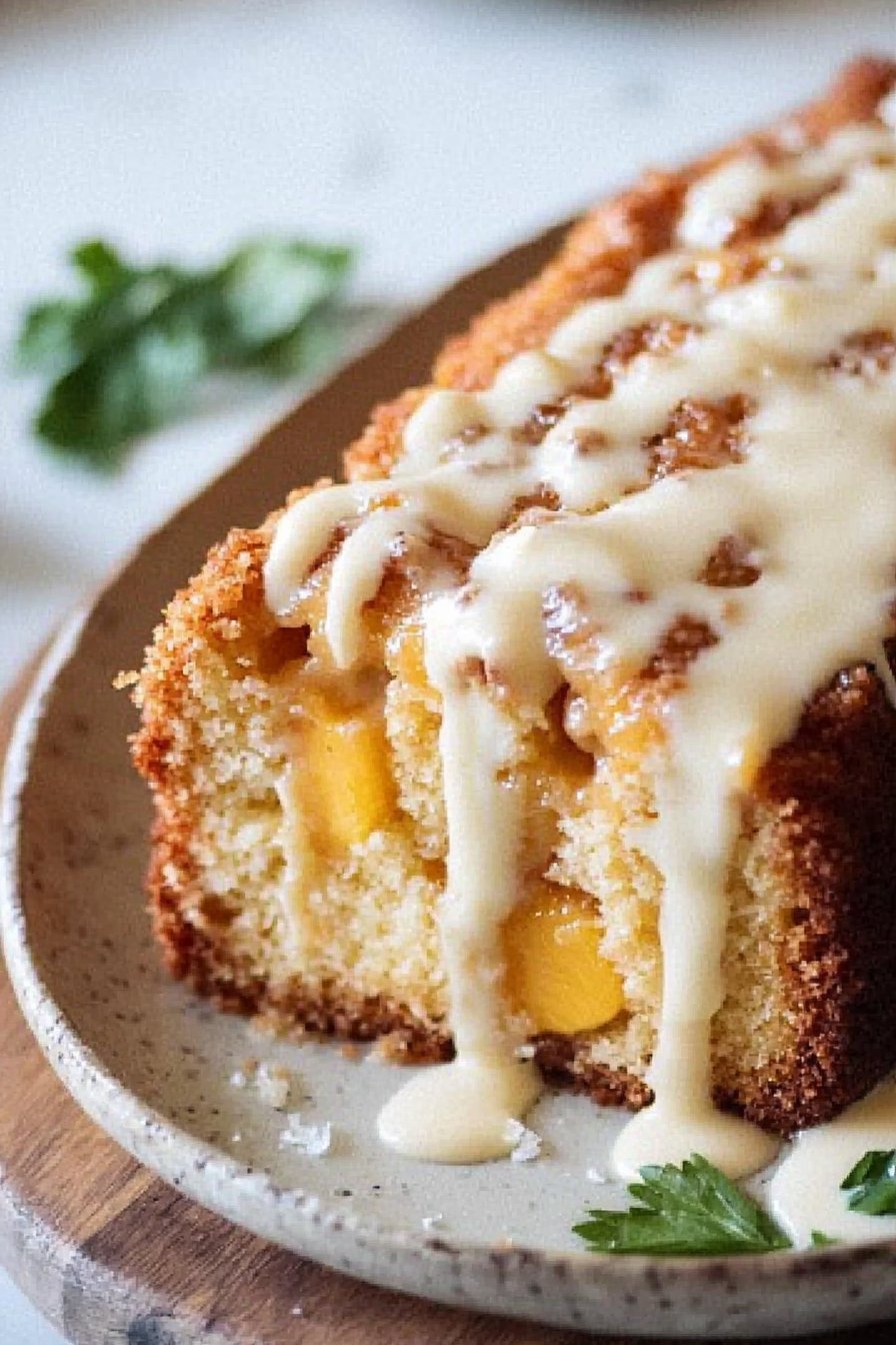 Peach Cobbler Pound Cake