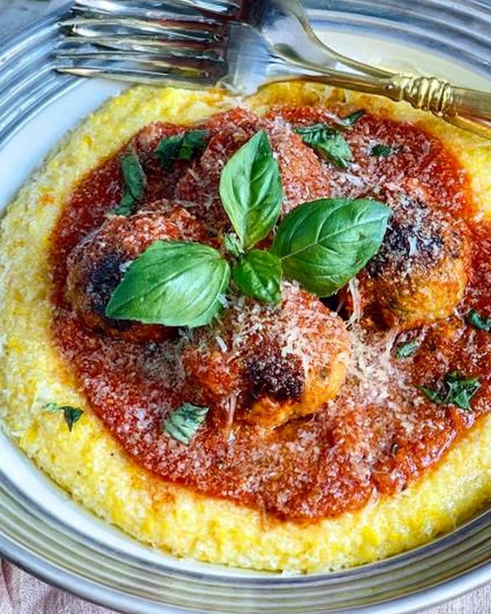Meatballs with Polenta