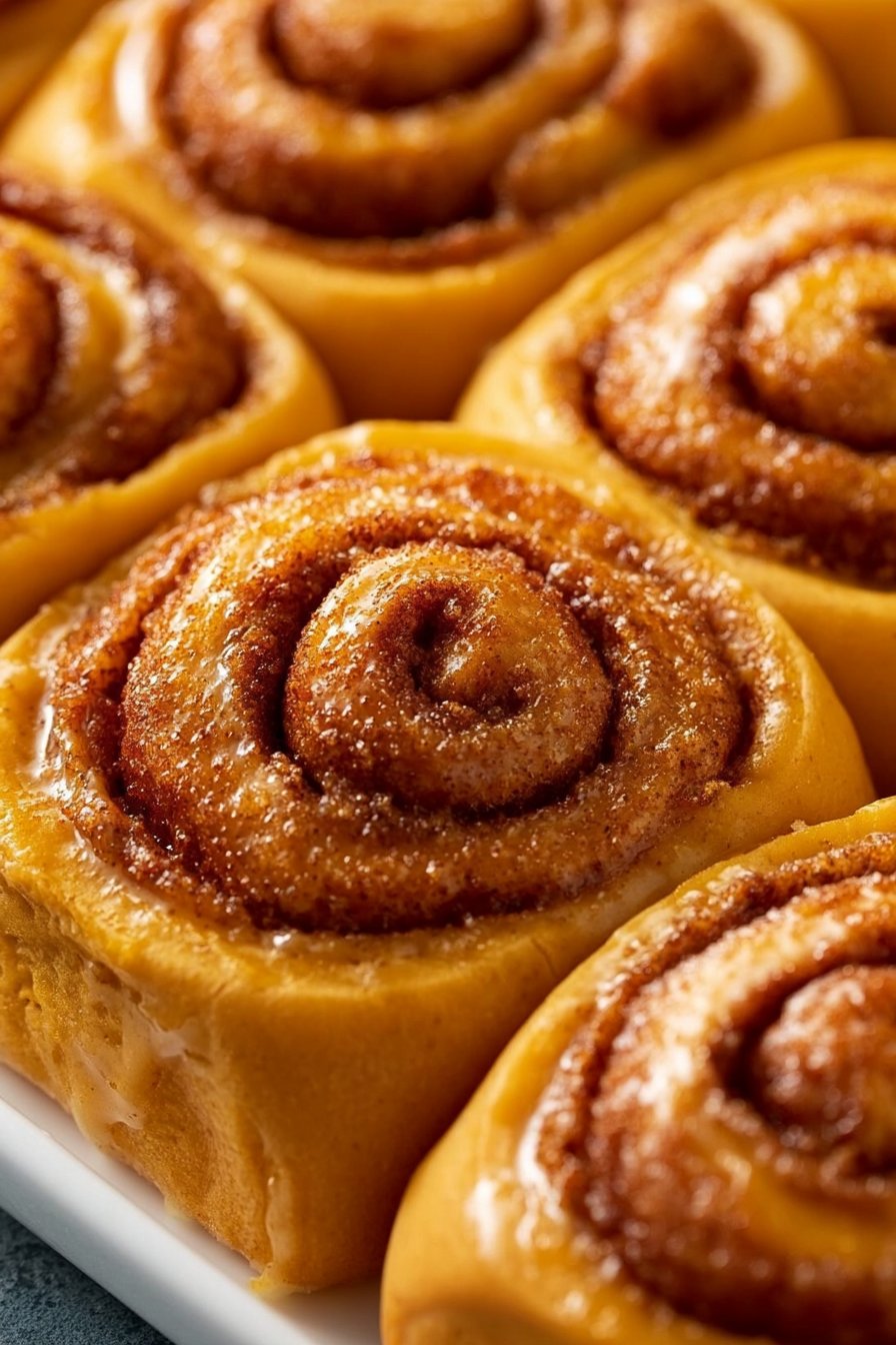 Creamy 30-Minute Copycat Pumpkin Cinnamon Rolls