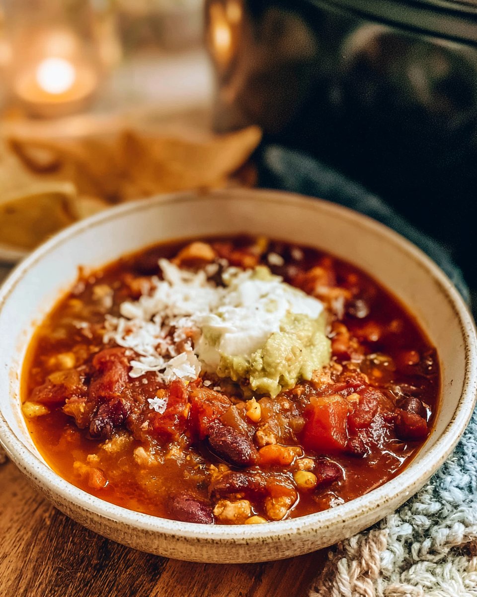 Slow Cooker Turkey Chili