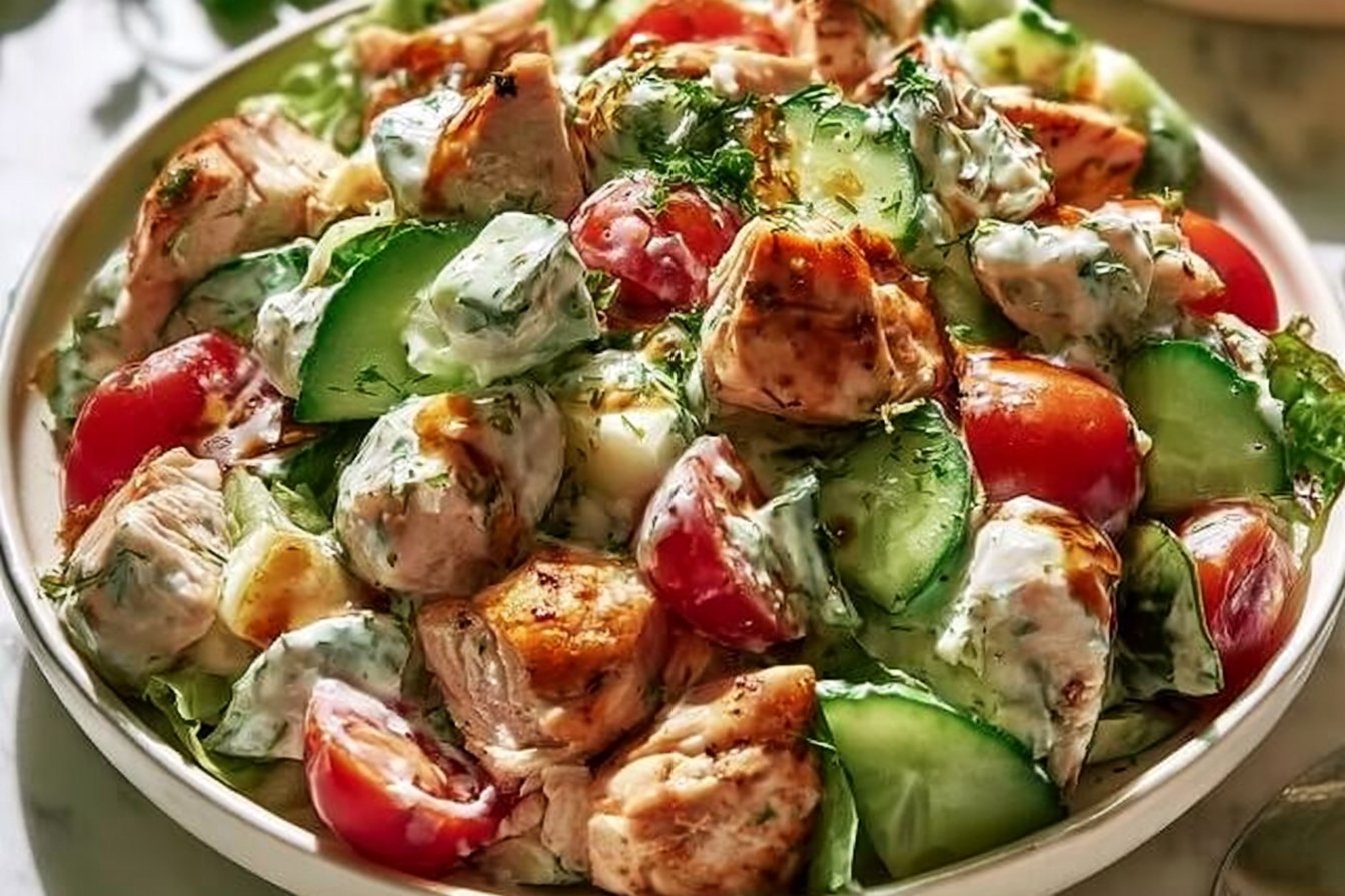 Delicious Tzatziki Chicken Salad