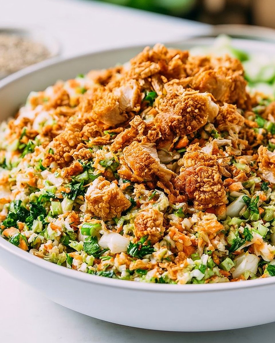 Hoher Protein Crispy Tofu Salat