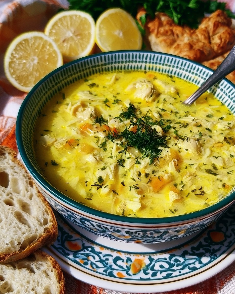 Avgolemono: Greek Lemon Chicken Soup