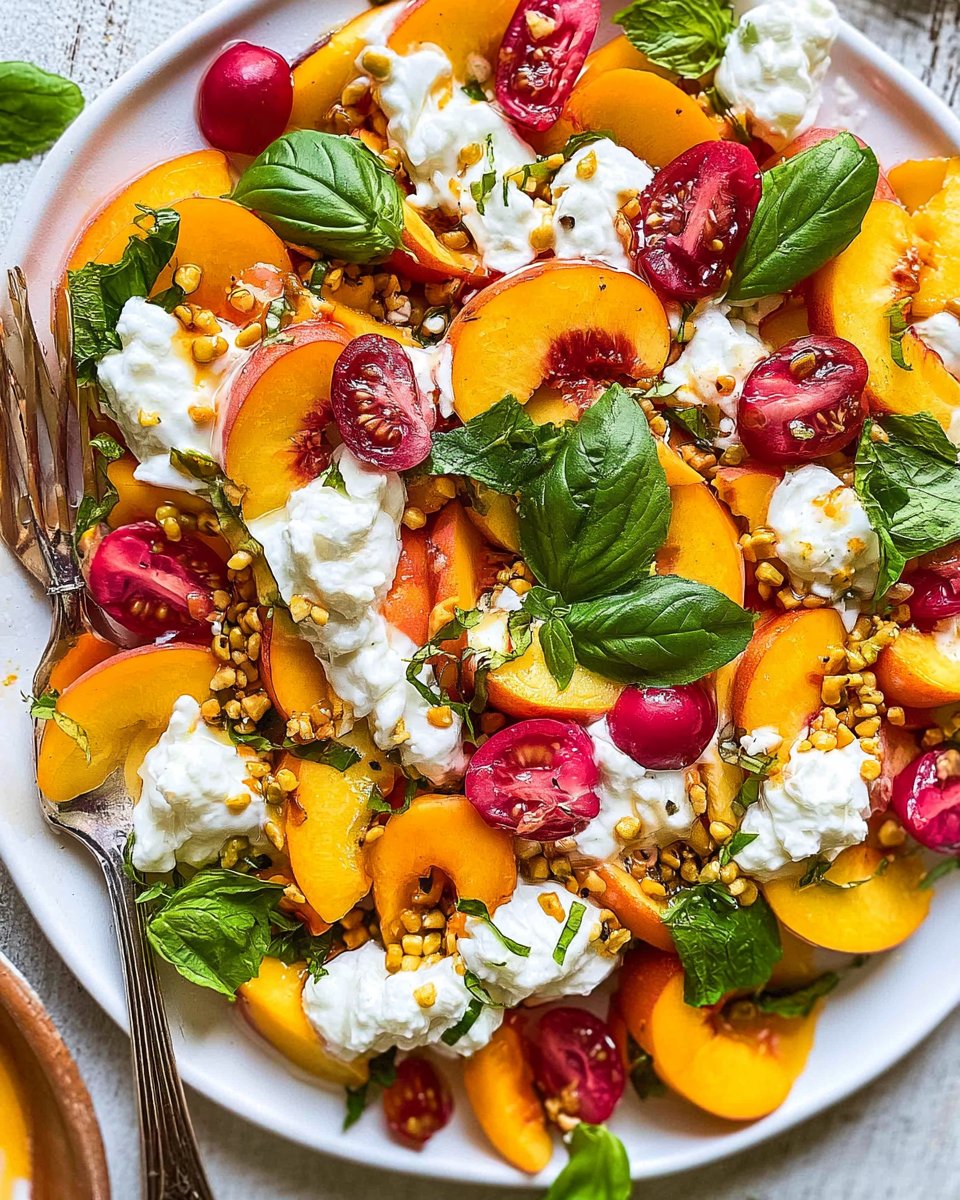 Burrata Peach Salad
