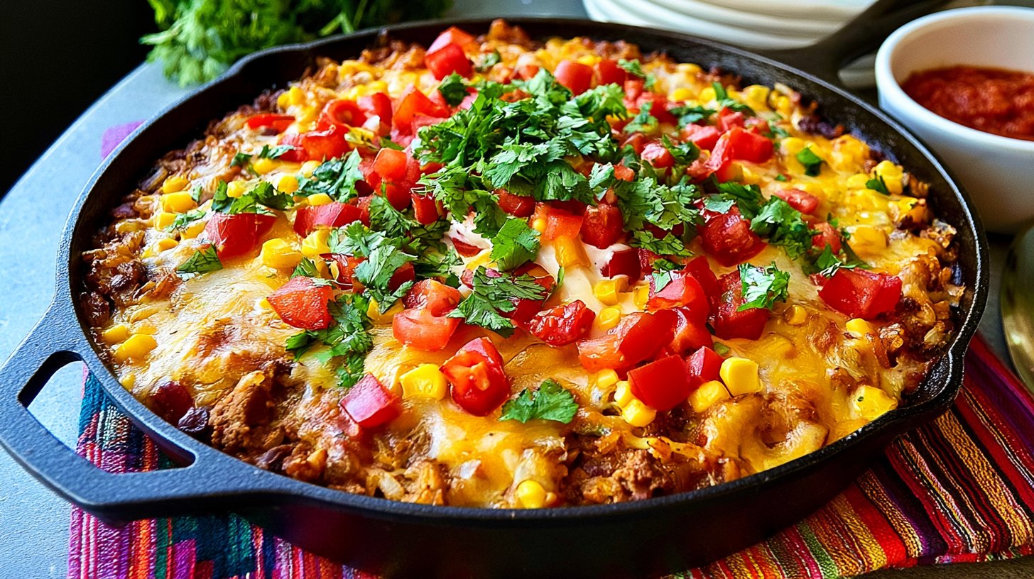 Cheesy Taco Rice Skillet