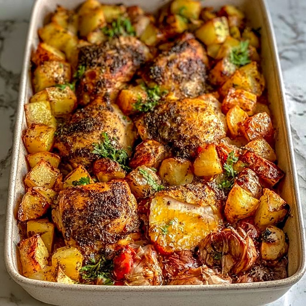 Za'atar Chicken and Potato Sheet Pan Dinner