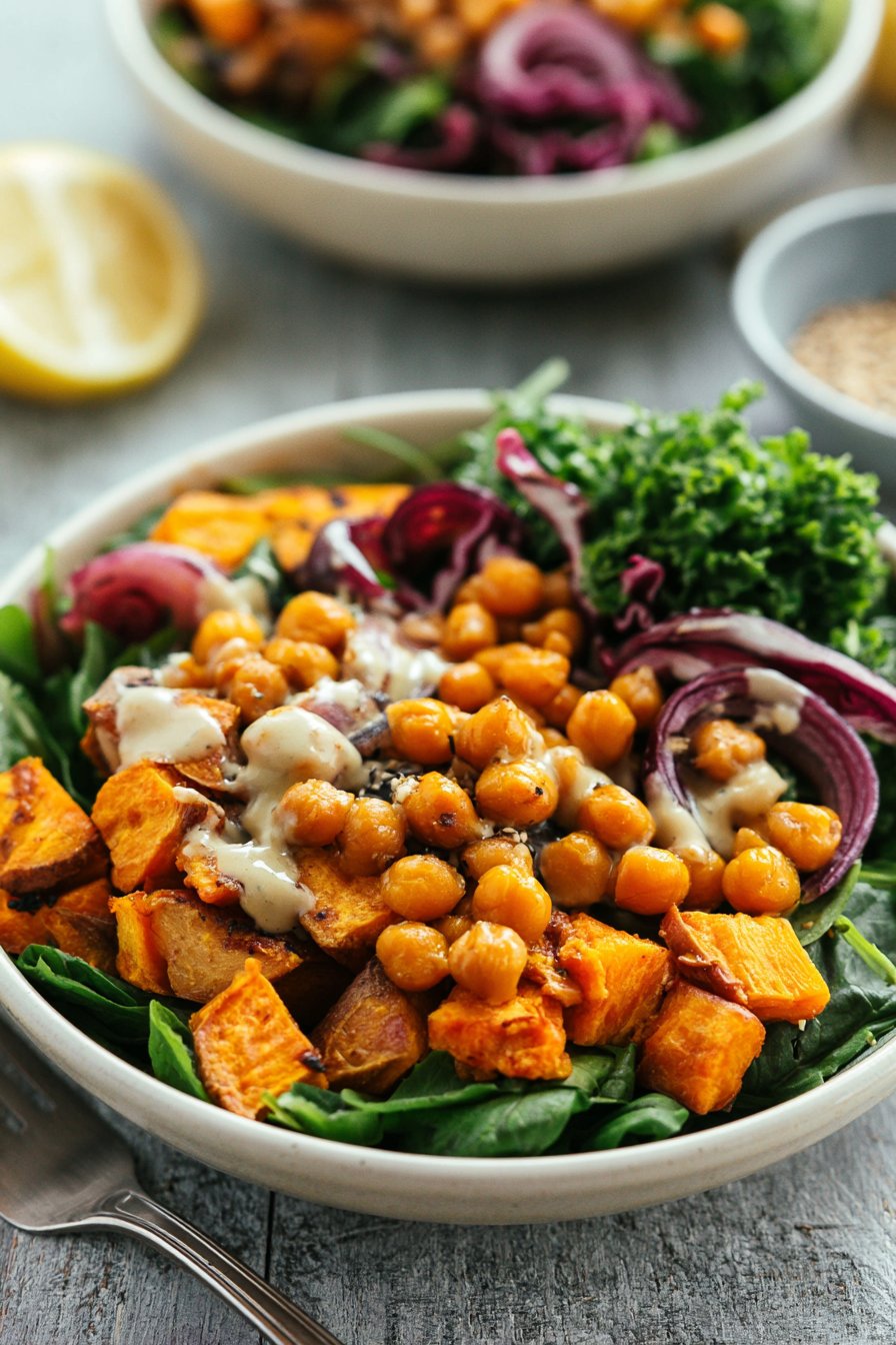 Sweet Potato Chickpea Buddha Bowl