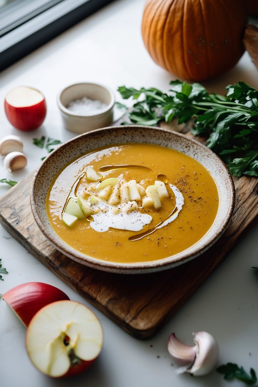 Creamy Roasted Apple Pumpkin Soup