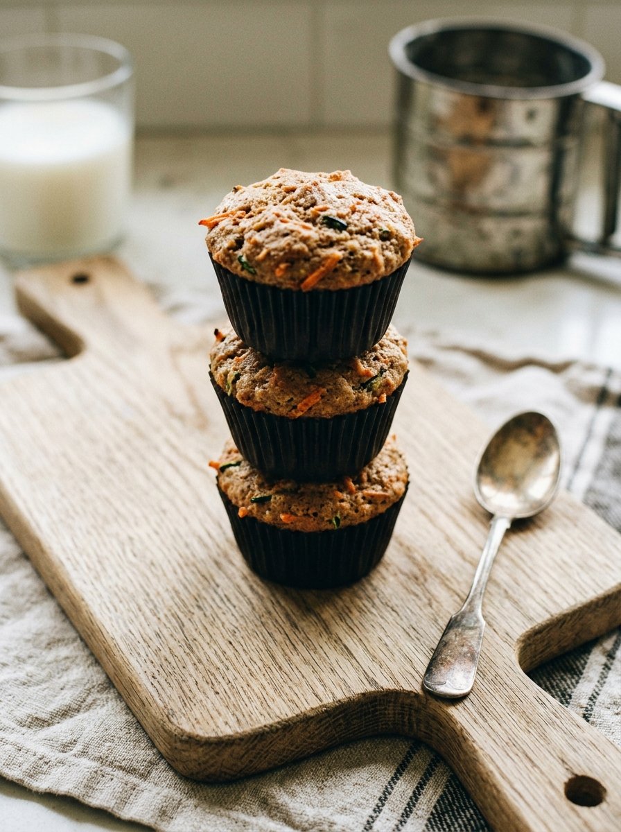 Fluffy Whole Wheat Carrot Zucchini Muffins You'll Love!