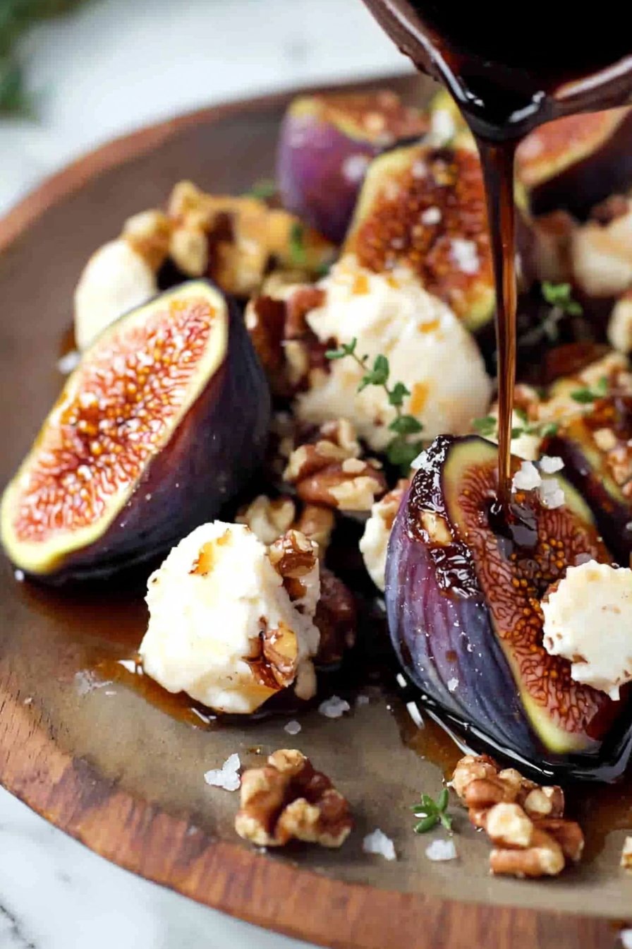 Baked Figs with Goat Cheese