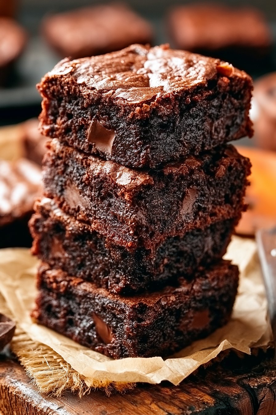 Dreifach-Schokoladen-Brownies