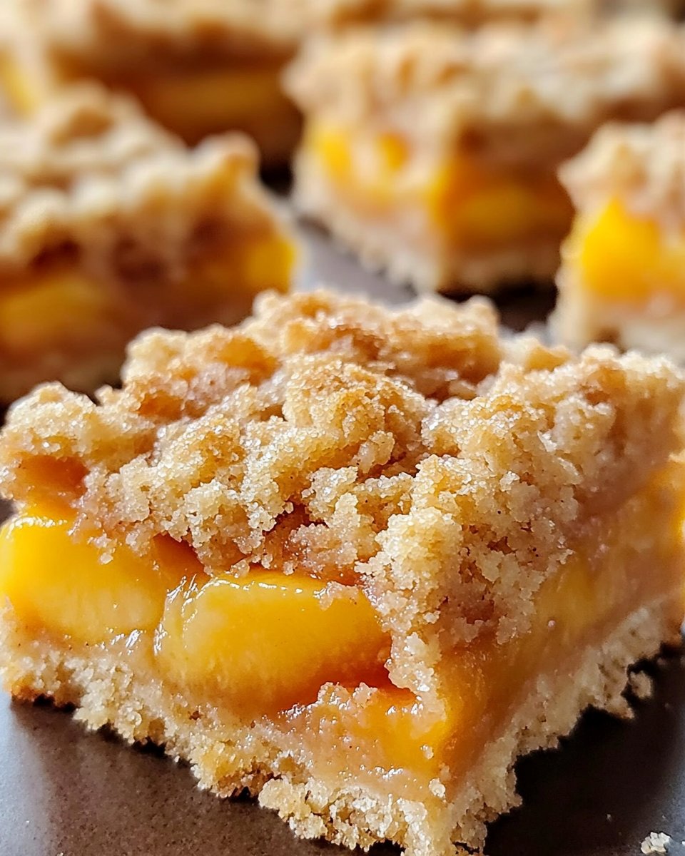 Peach Crumb Bars