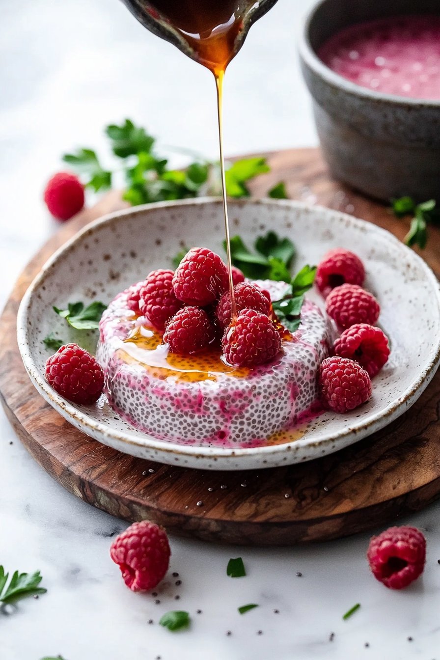 Raspberry Yogurt Chia Pudding