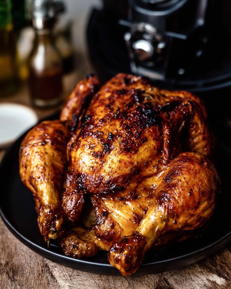 Buttermilk Marinated Air Fryer Whole Roasted Chicken