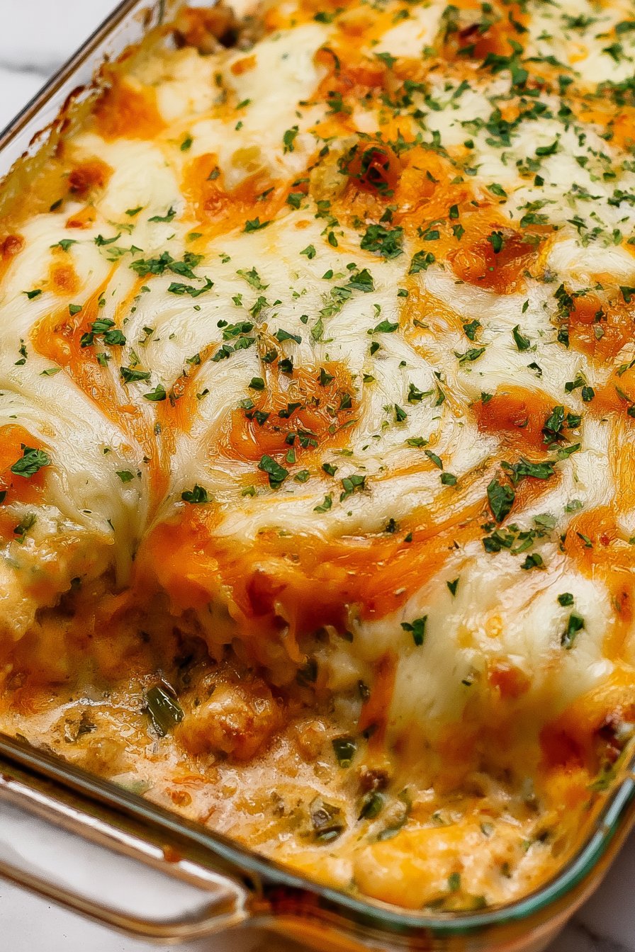 Cheesy Hamburger Rice Casserole