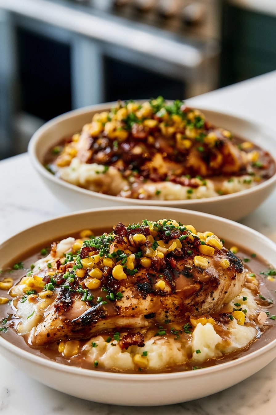Grilled Chicken Mashed Potato Bowls 1 Juicy Grilled Chicken Mashed Potato Bowls