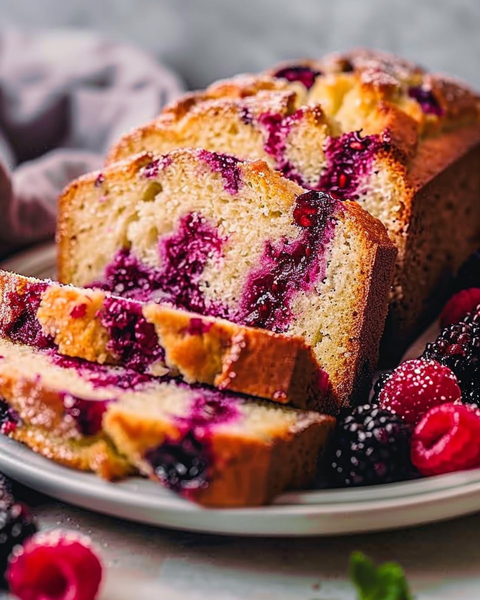 Homemade Black Raspberry Bread