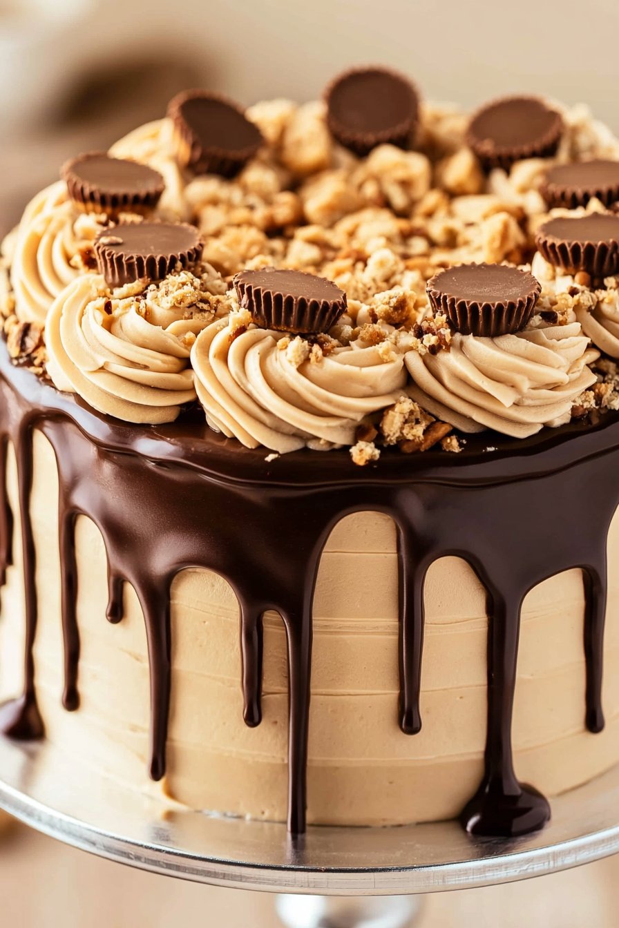 Peanut Butter Chocolate Layer Cake