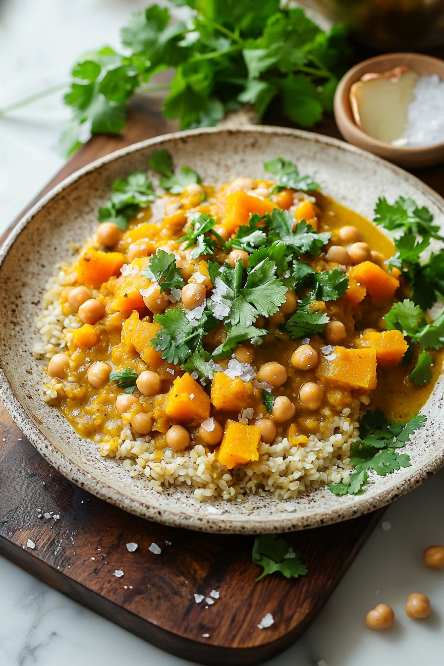 Vegan Butternut Squash Chickpea Curry