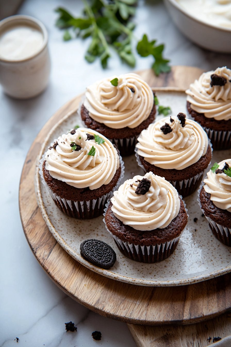 Kekse und Sahne Cupcakes