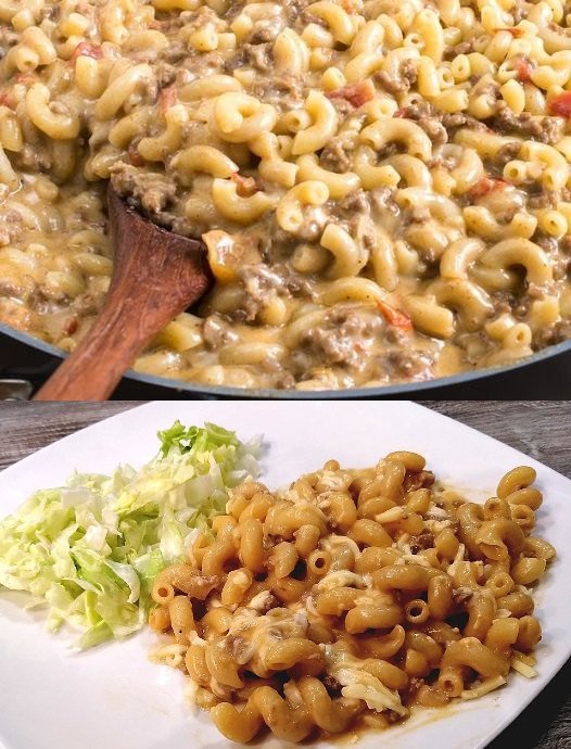 Macaroni mit Hackfleisch und Käse