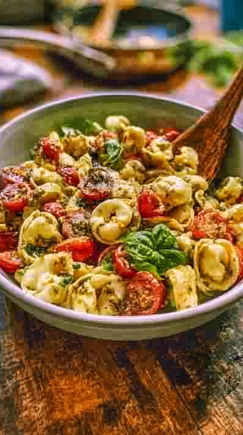 Einfacher Tortellinisalat Pesto