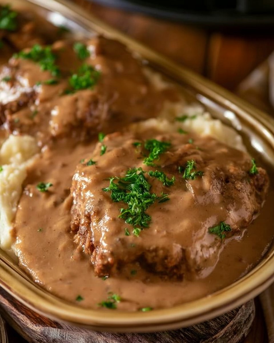 Crock Pot Cube Steak in Gravy