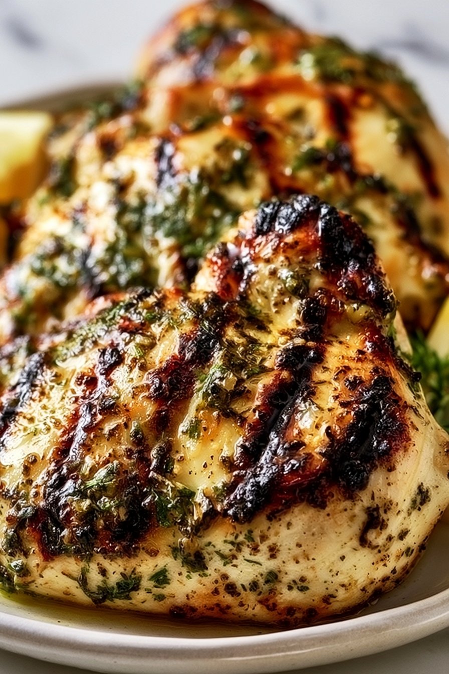Lemon Herb Grilled Chicken 1 Grilled Chicken Breasts with Herbs and Lemon