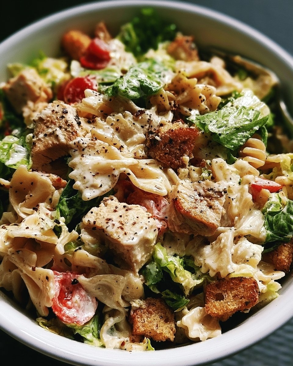 Chicken Caesar Pasta Salad