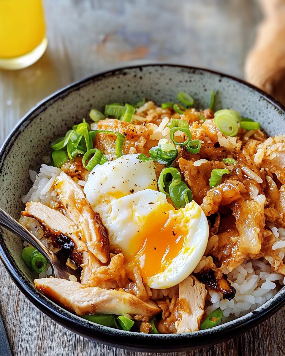 Schnell & Einfach: Reis-Bowl mit Hähnchen und Ei Rezept