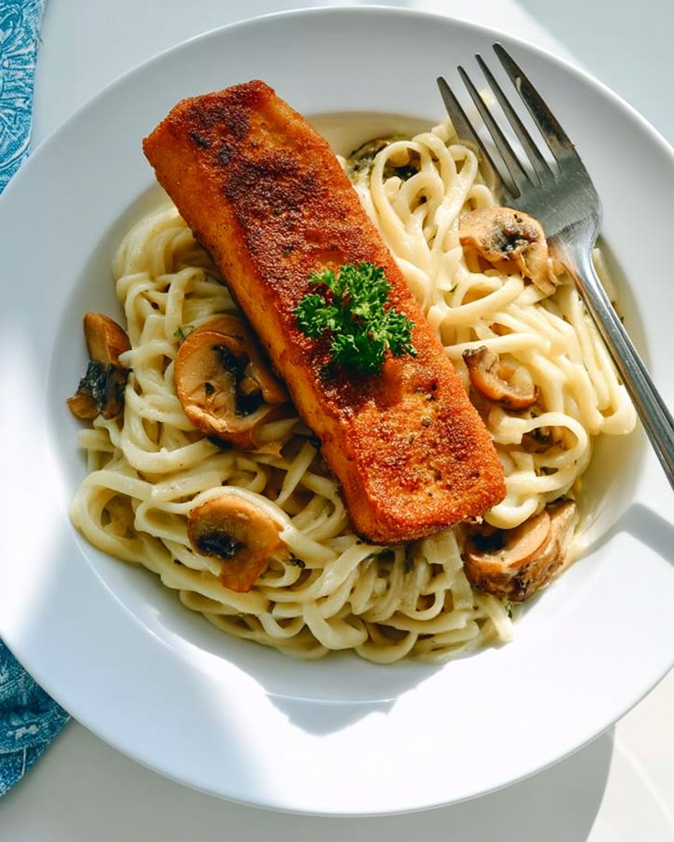Cremige Spaghetti mit wildem Lachs
