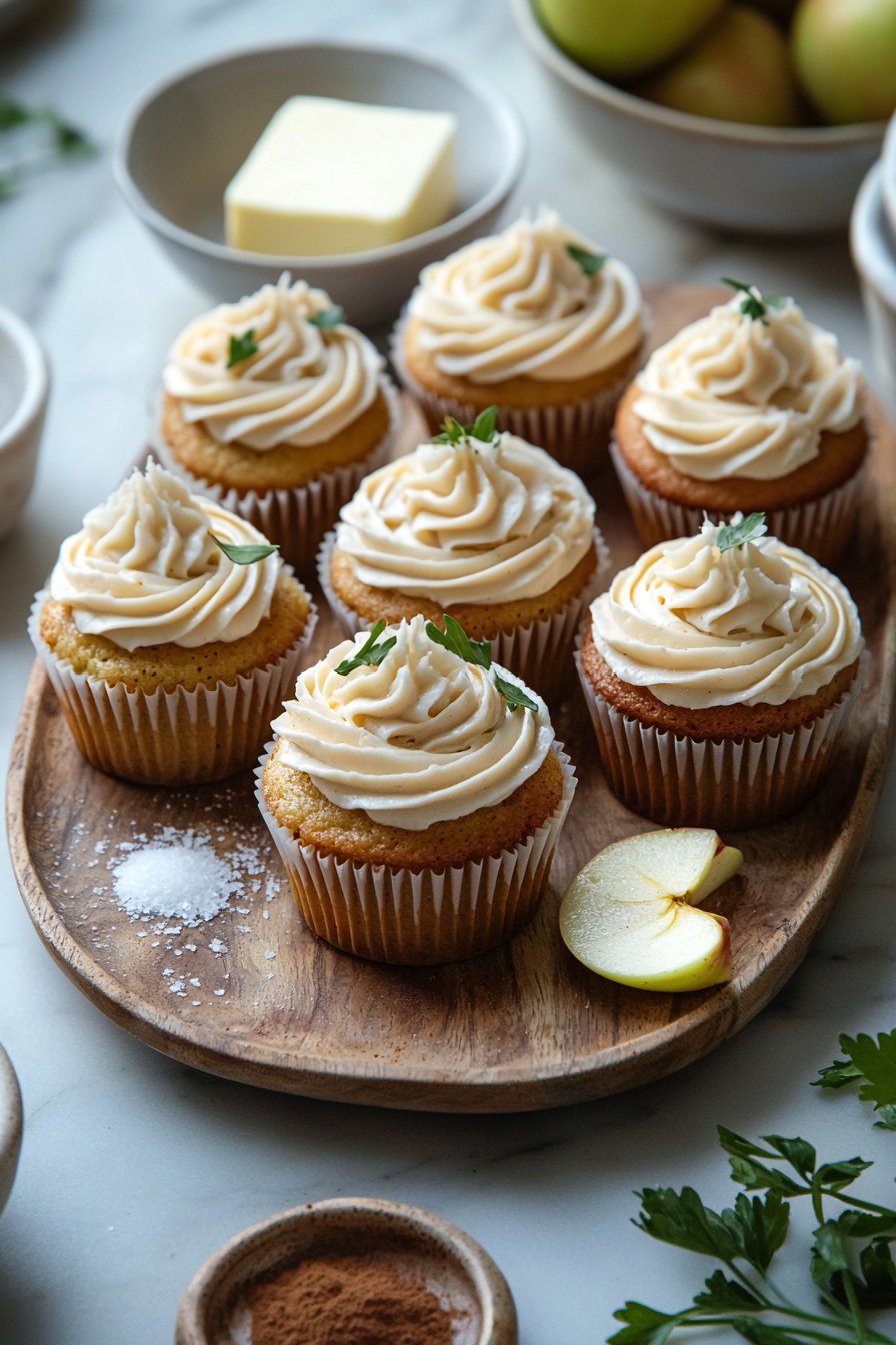 Apfelkuchen-Cupcakes