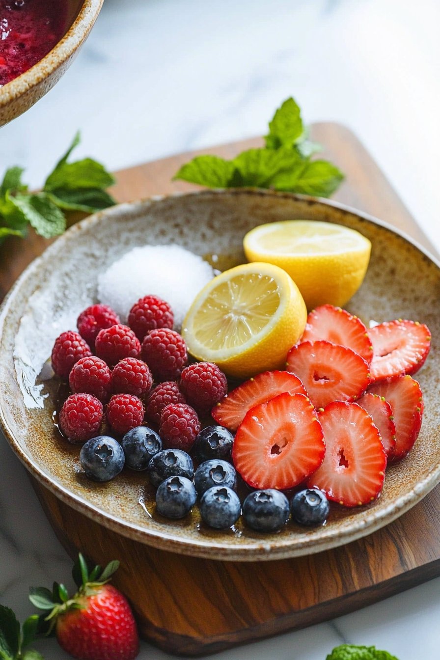Dreifach-Beeren-Limonade