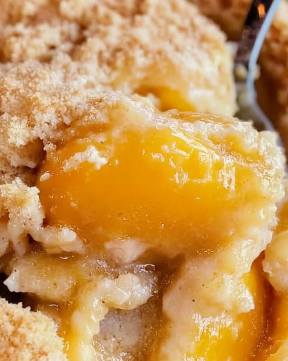 Peach Cobbler with Cake Mix