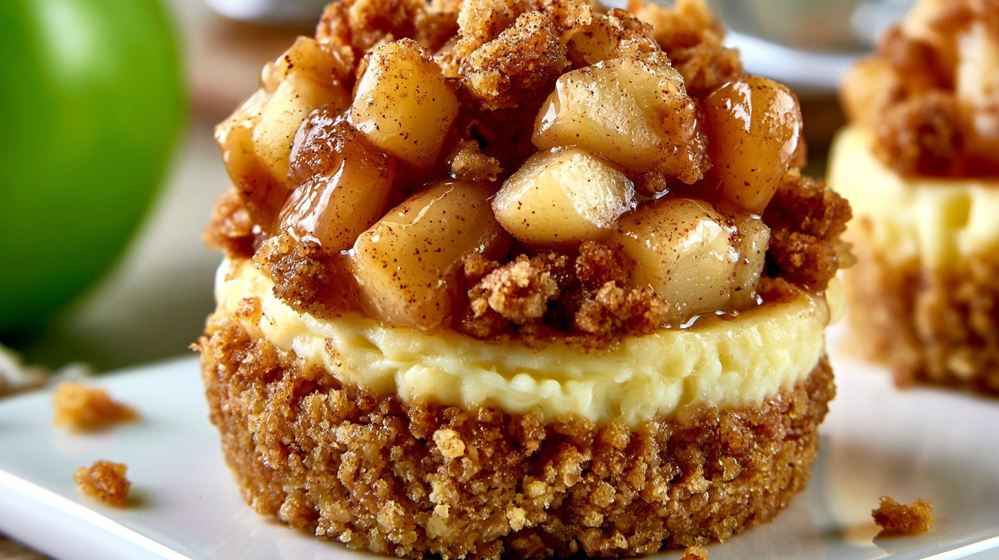 Apple Crisp Mini Cheesecakes 1 Apple Crisp Mini Cheesecakes